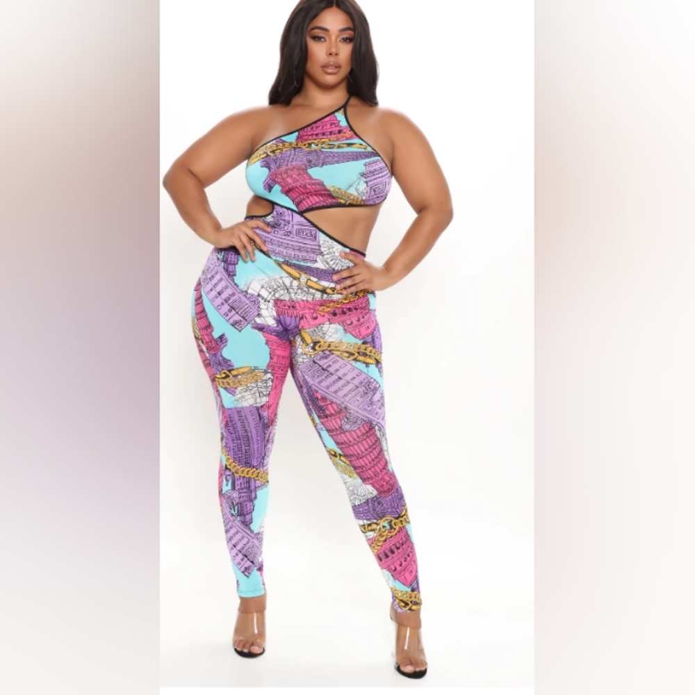 NWT Fashion Nova Well Traveled One Piece Jumpsuit XL